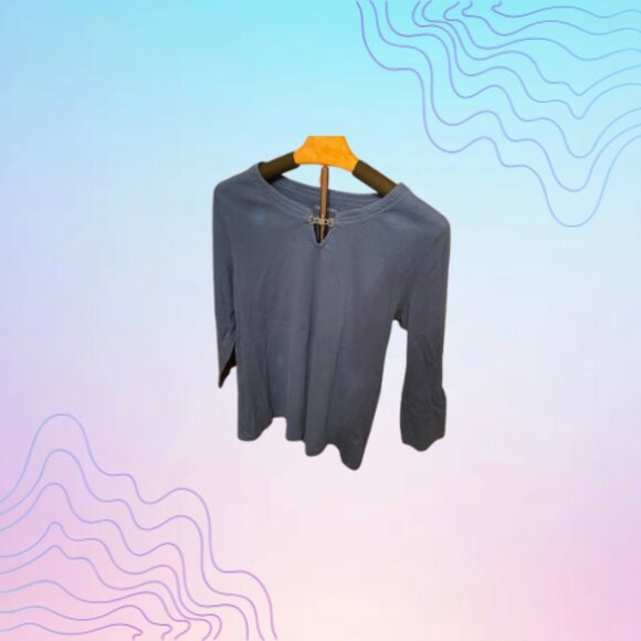 Talbots Tops - TALBOT’S Keyhole Long Sleeve Top